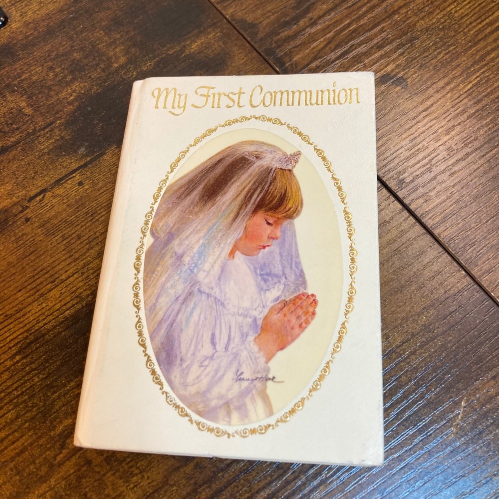 Vintage My First Communion Book Girl Catholic Prayer Book 1982 Unused Gift Page